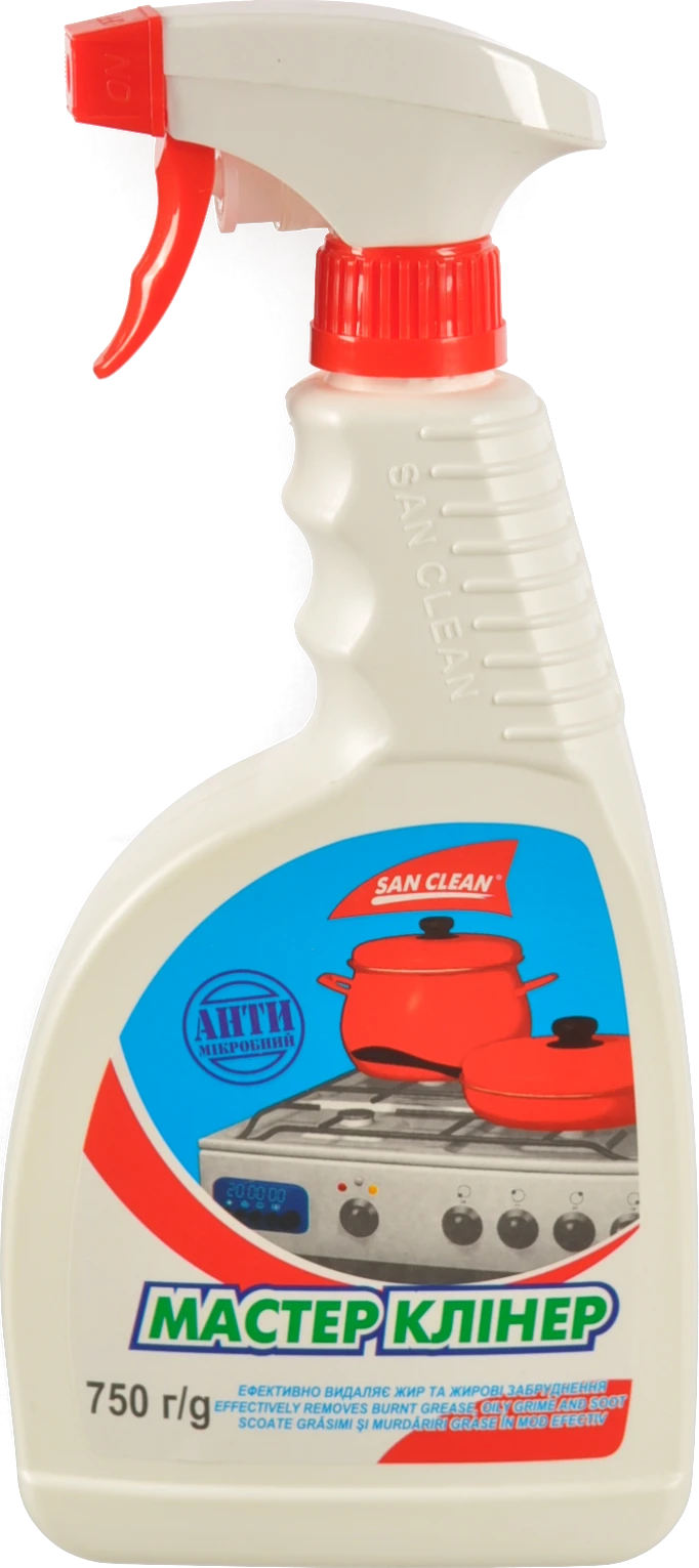 Засіб для видалення жиру Майстер Клінер Сан Клін 750г