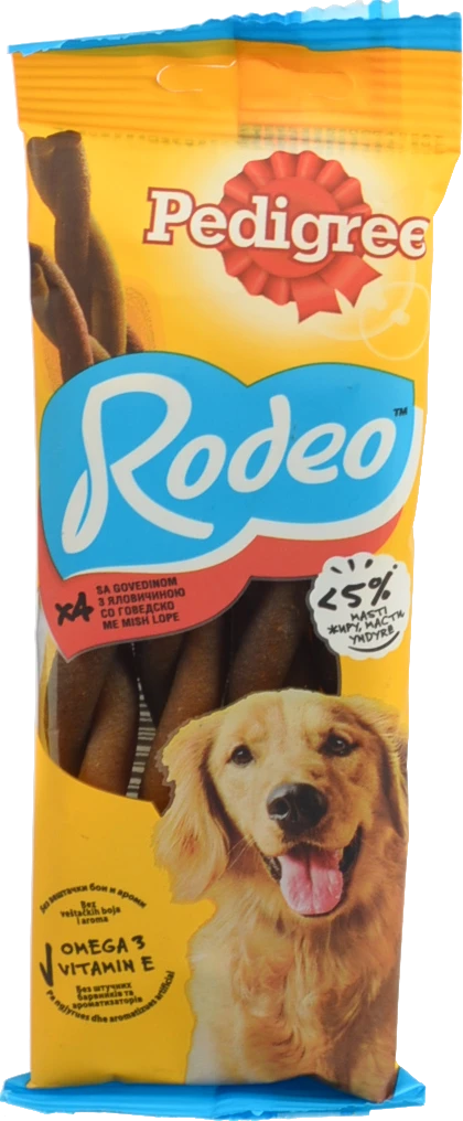 Ласощі Pedigree Rodeo з яловичиною для дорослих собак 70г
