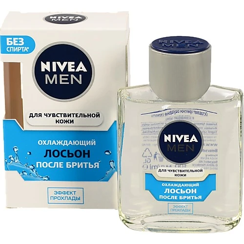 Лосьйон п.гоління Нівея 100мл охол. д.чутлівої шкіри