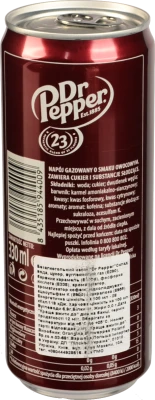 Напій безалкогольний газований ароматизований Dr Pepper з/б 330мл