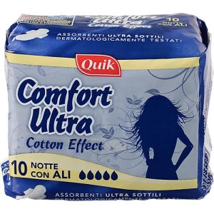 Прокладки Quik 10шт comfort ultra ультратонкі з крильцями