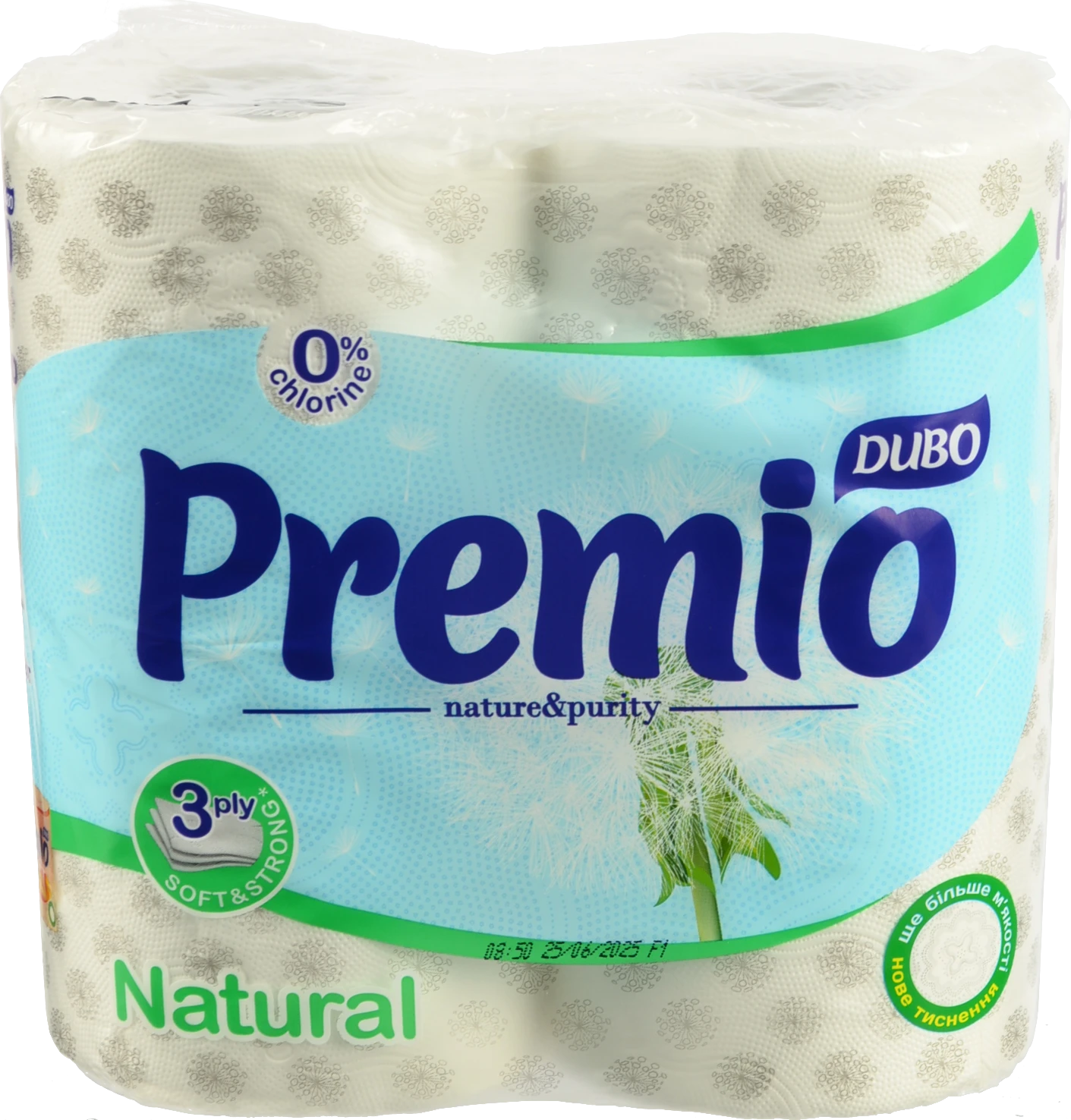 Туалетний папір Диво 4рул 3сл.premio bianco білий