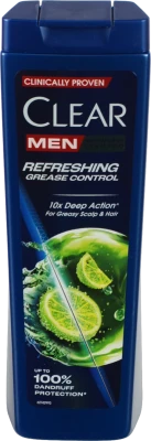 Шампунь Clear 360 мл для чоловіків, балансує жирність шкіри голови