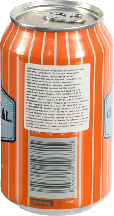 Коктейль ORIGINAL Long Drink 0.33л gin orange газ з.б