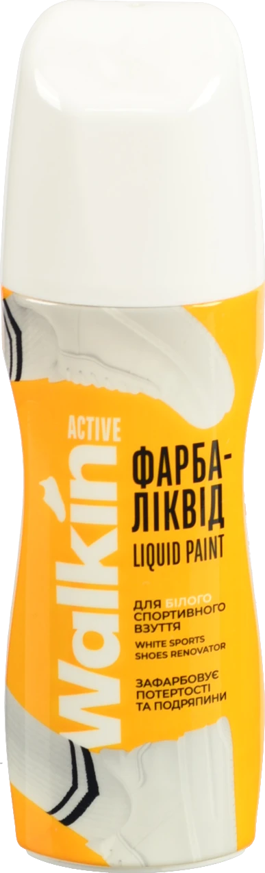 Фарба Walkin active 75г ліквід зі спонжем д.білого спорт