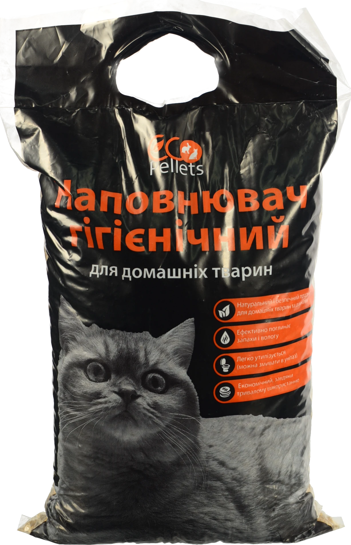 Наповнювач гігієнічний Eco Pellets 3кг д.домашніх тварин