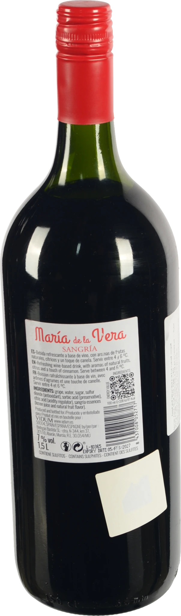 Винний напій Maria de la Vera 1.5л cангрія червоне солодке