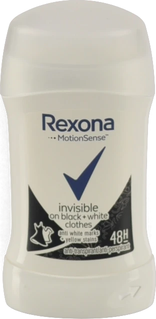 Антиперспірант-олівець Invisible On black+white Rexona 40мл