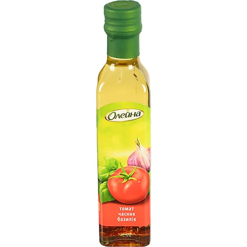 Олія ріпакова рафінована першого віджиму Томат-часник-базилік Олейна с/пл 250мл