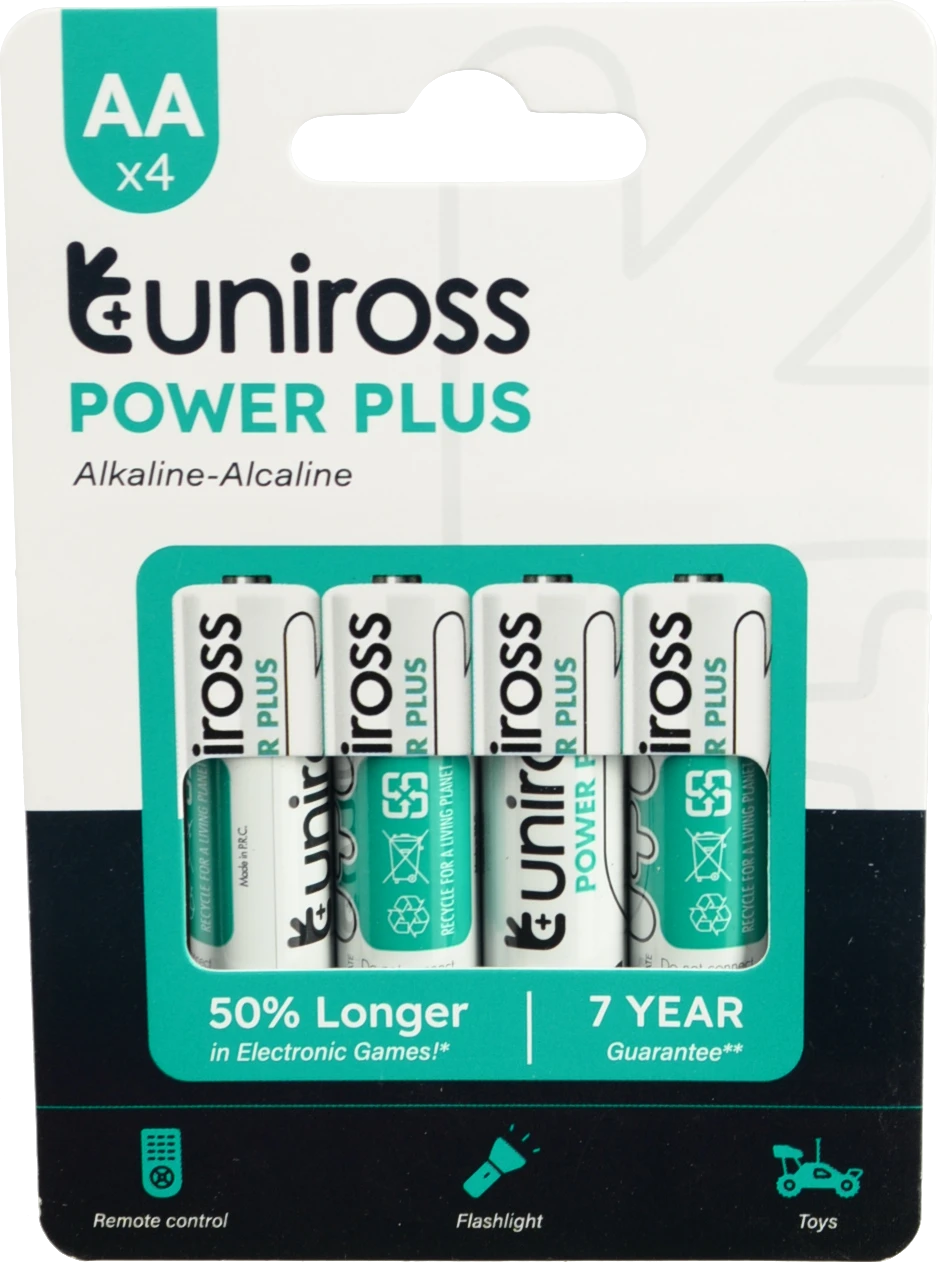 Батарейка Uniross LR6-U4. power plus 4шт