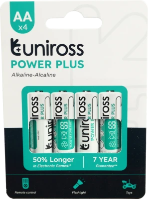 Батарейка Uniross LR6-U4. power plus 4шт