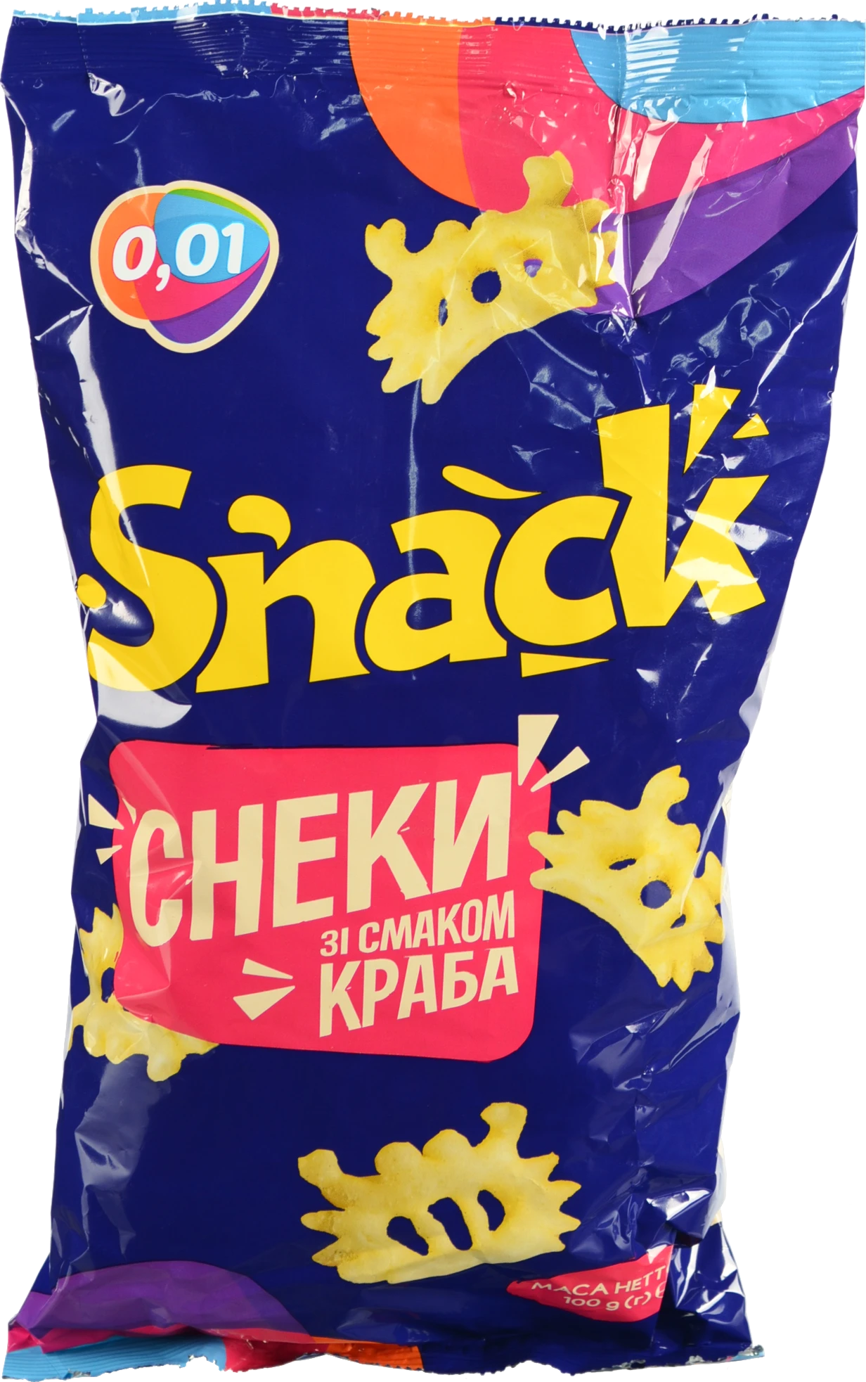 Снеки 0.01 100г краб