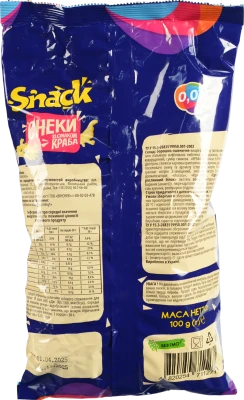 Снеки 0.01 100г краб