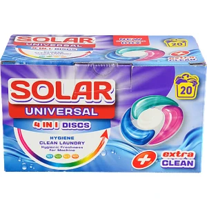 Капсули для прання Solar 20шт універсальні, коробка