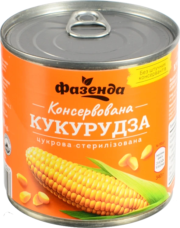 Кукурудза Фазенда 340г з.б