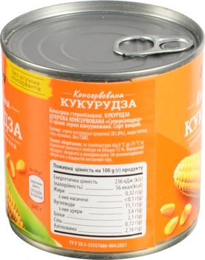 Кукурудза Фазенда 340г з.б