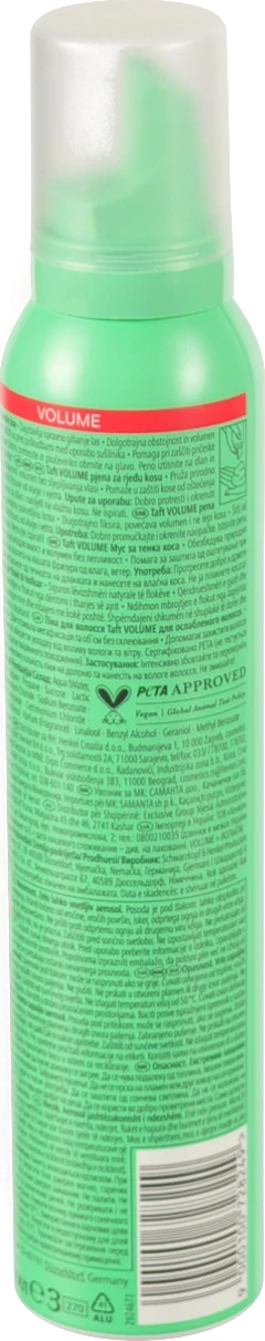 Піна для волосся 5 Volume Taft 200мл