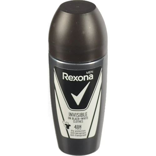 Антіперсперант Rexona invisible 50мл черн. біле