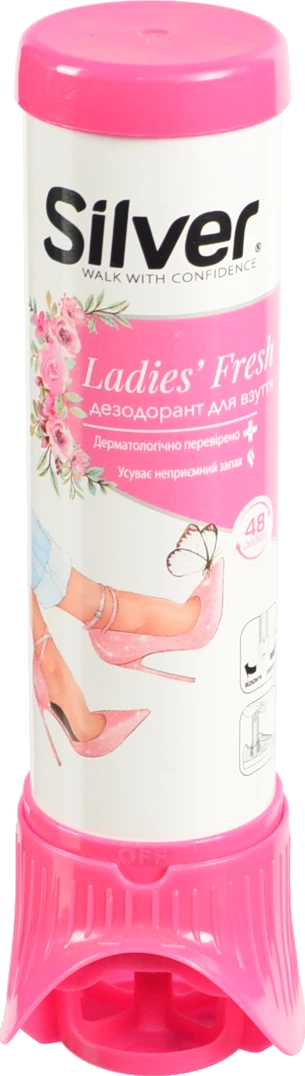 Дезодорант Silver 100мл ladies shoe д.взуття