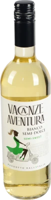 Вино Bianco Semi sweet н сол біле 0.75л6 ТМ Vacanze Aventura