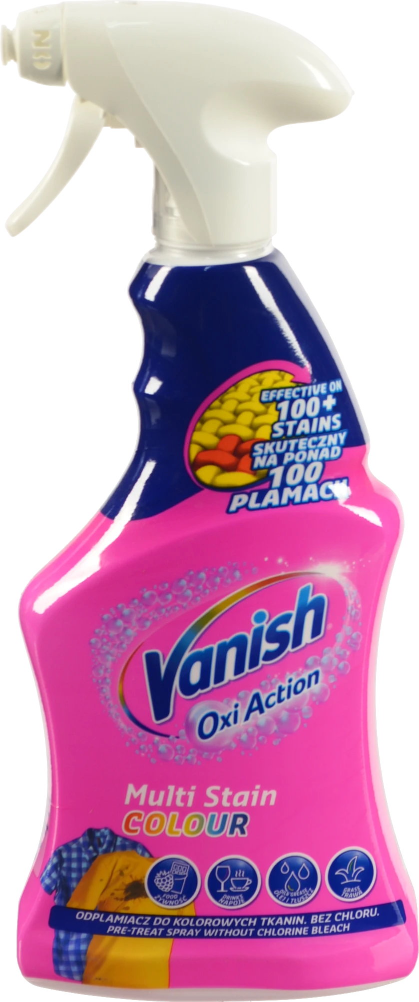 Засіб для виведення плям Ваніш 500мл Окси Екшн рожевий