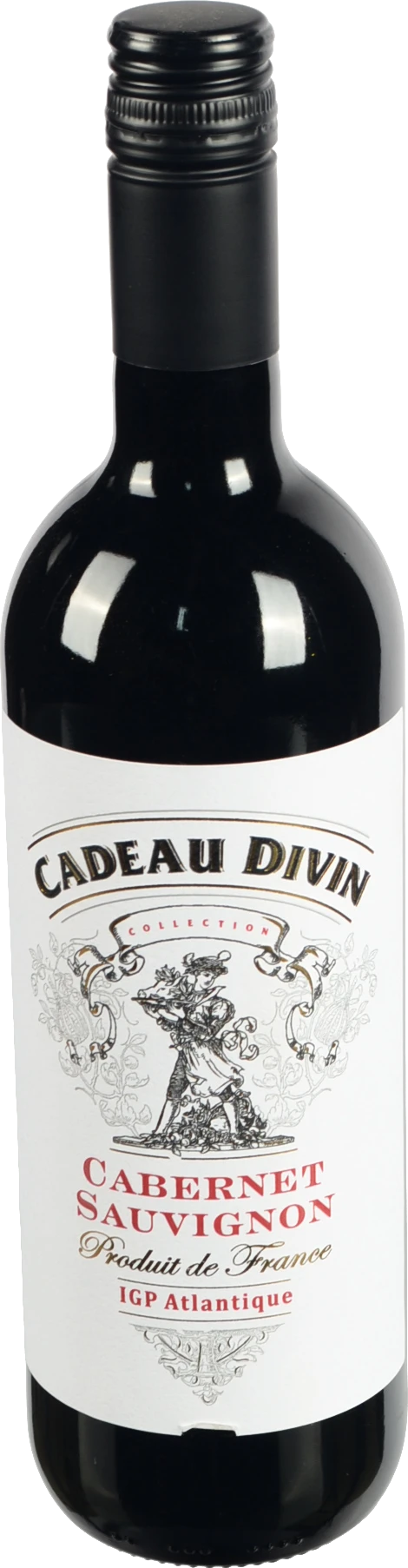 Вино Cabernet Sauvignon IGP Atlantique сухе черв 0.75л6 ТМ Cadeau Divin