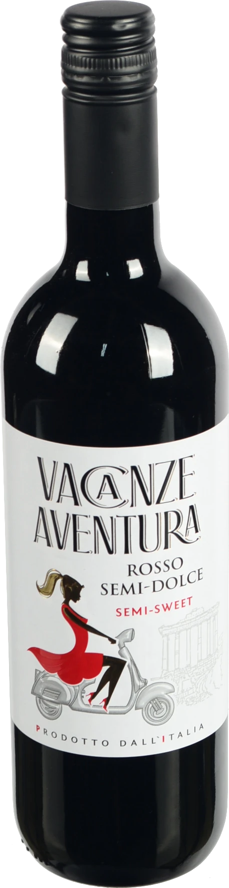 Вино Rosso Semi sweet  н сол черв 0.75л6 ТМ Vacanze Aventura