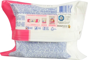 Серветки вологі Lady Cotton 20шт д.зняття макіжу єврослот