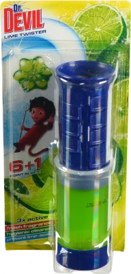 Туалетний точковий блок Dr.DEVIL 3in1 лаймовий твістер