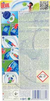 Туалетний точковий блок Dr.DEVIL 3in1 лаймовий твістер