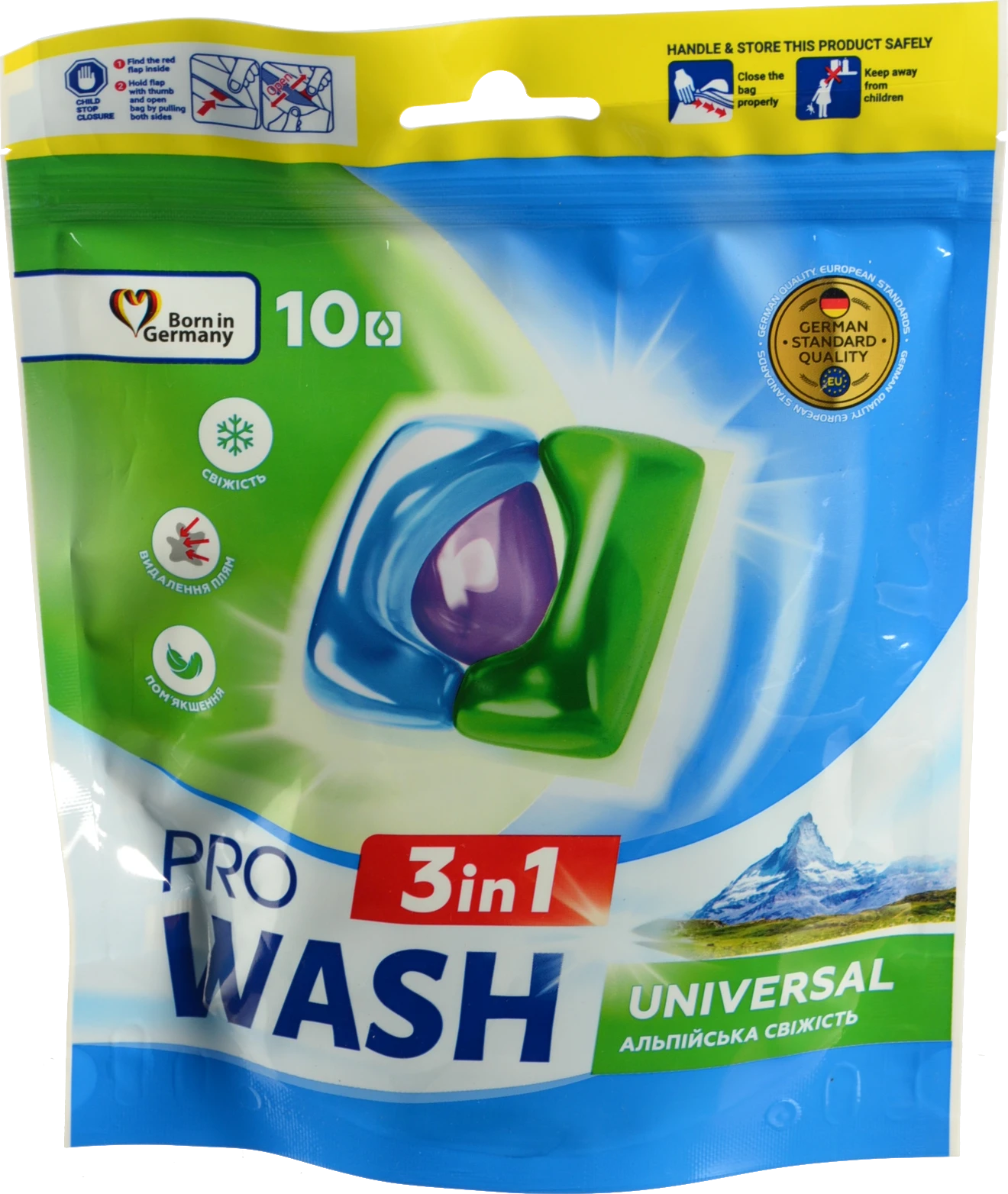 Засіб для прання ProWash Капсули Альпійська свіжість 10шт