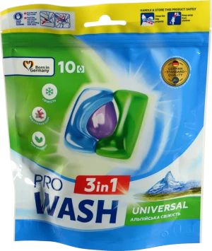 Засіб для прання ProWash Капсули Альпійська свіжість 10шт