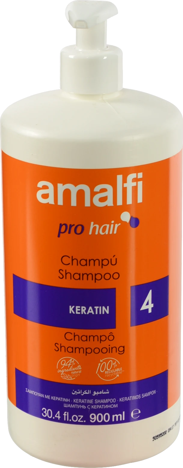 Шампунь Amalfi 900мл keratin дозатор