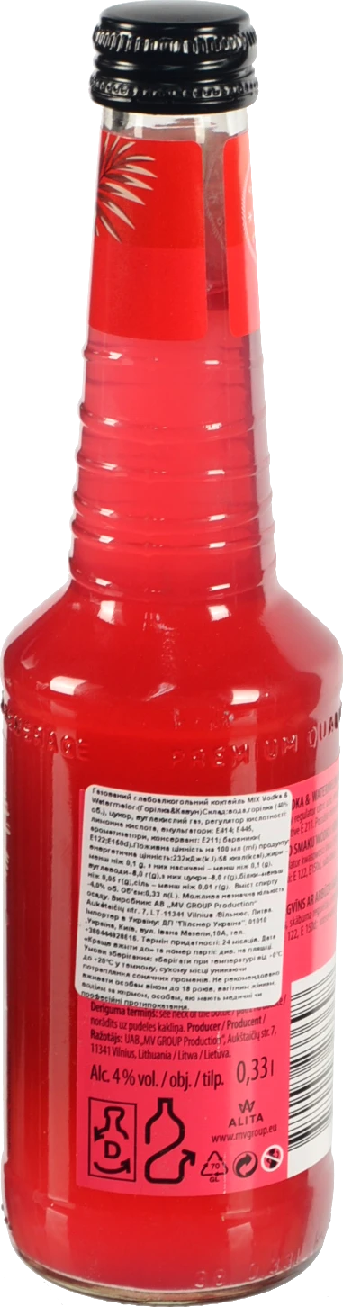 Коктейль MIX 0.33л vodka watermelon газ