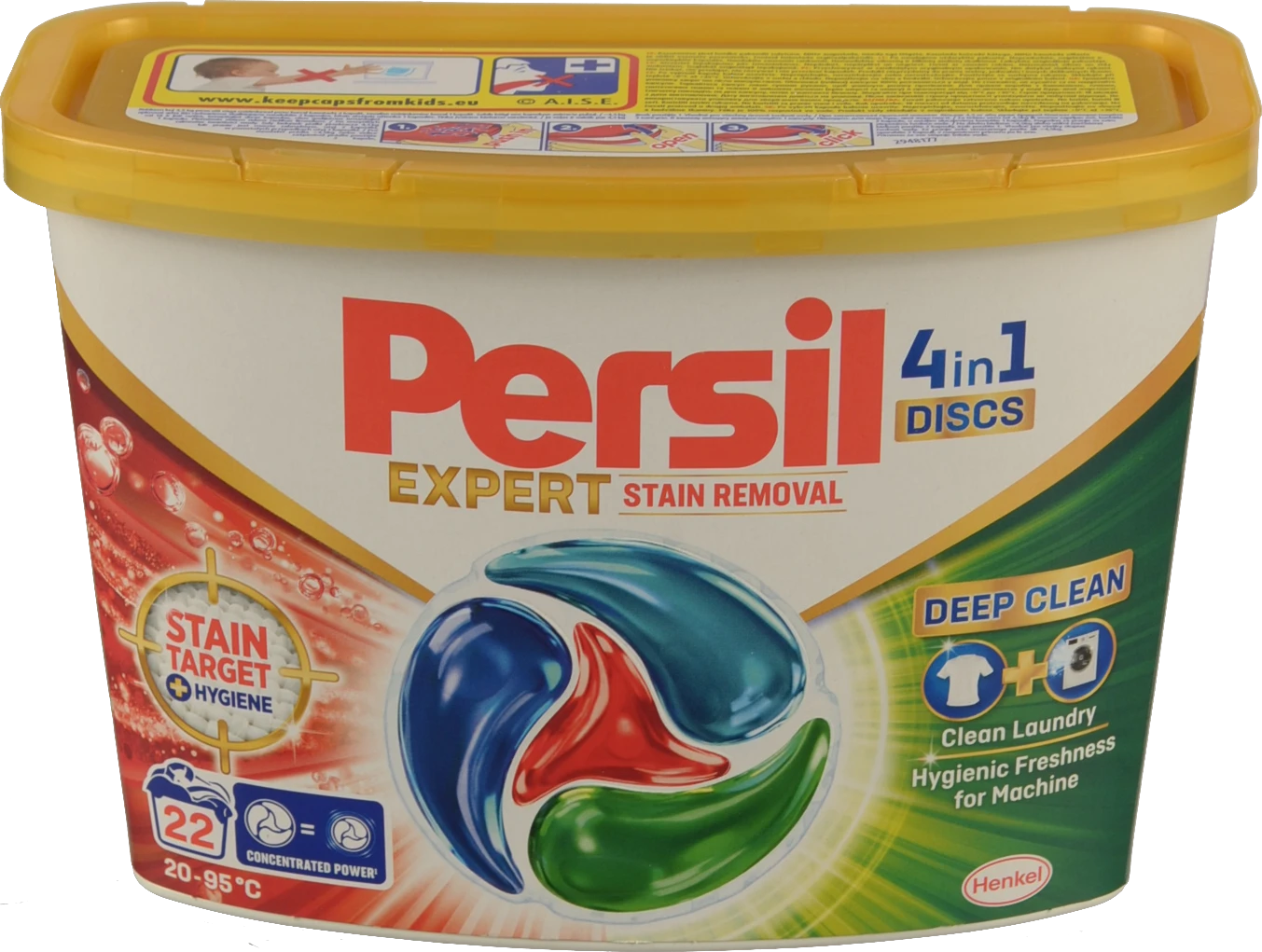 Гелеві капсули для прання Persil Expert 4in1 Discs Deep Clean 22х17г