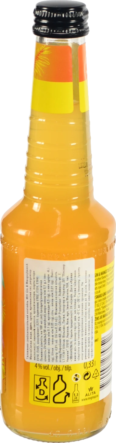 Коктейль MIX 0.33л gin mango газ