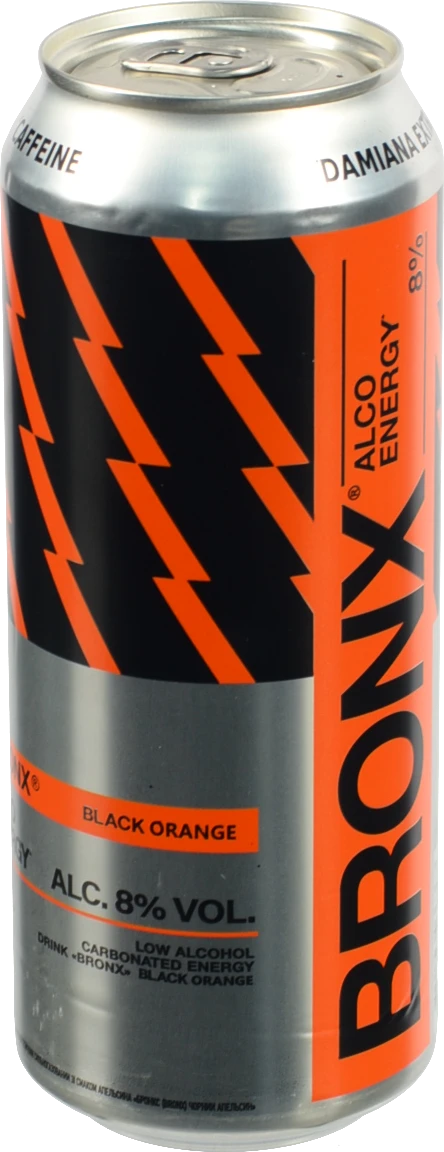 С.алк.напій Bronx 0.5л 8 black orange енергетичний с.газ з.б