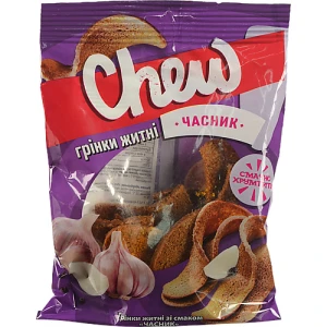 Грінки Chew 80г житні з часником
