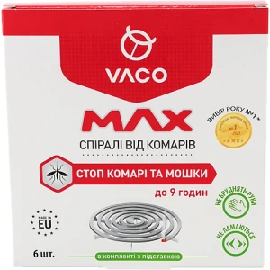 Спіралі від комарів VACO MAX 6 шт.