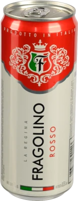 Напій винний 0.33л 7% напівігристий Rosso Fragolino La Regina з/б