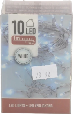 Гірлянда світодіодна 130см 10 ламп LED холодний білий
