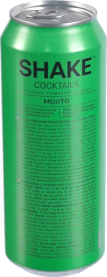 Напій слабоалкогольний 500мл 7% сильногазований Mojito Cocktails Shake з/б