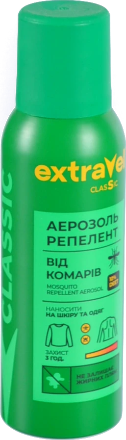 Аерозоль-репелент від комарів Extravel Classic 100 мл