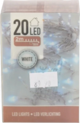 Гірлянда світодіодна 230см 20 ламп LED холодний білий