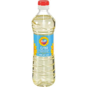 Олія соняшникова рафінована 0.5л