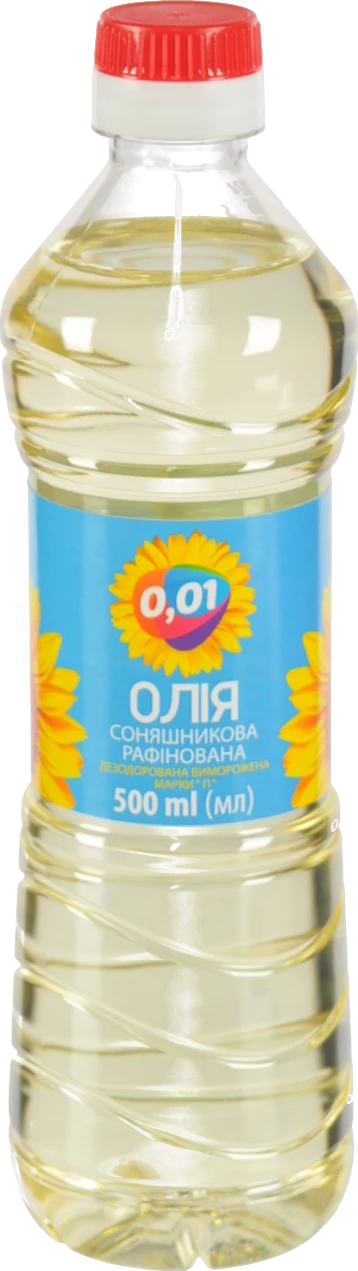 Олія соняшникова рафінована 0.5л