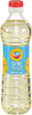 Олія соняшникова рафінована 0.5л