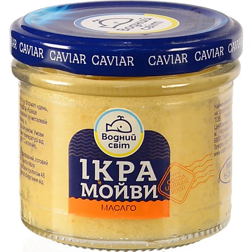 Ікра мойви пастеризована Масаго Водний світ 100г