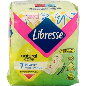 Прокладки 7шт Libresse Natural Care Maxi Night