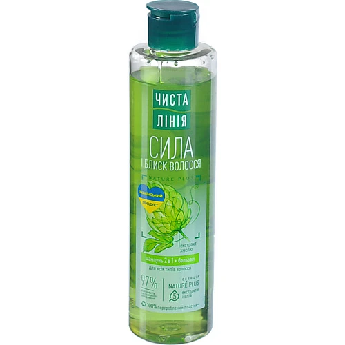 Шампунь Чиста лінія 240мл 2в1 на відварі трав